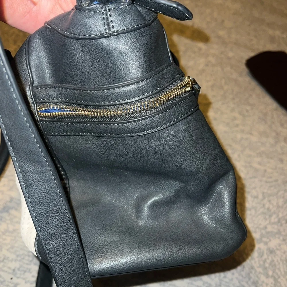Stylish Navy and Cream Women's Bag